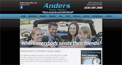 Desktop Screenshot of andersautosales.com